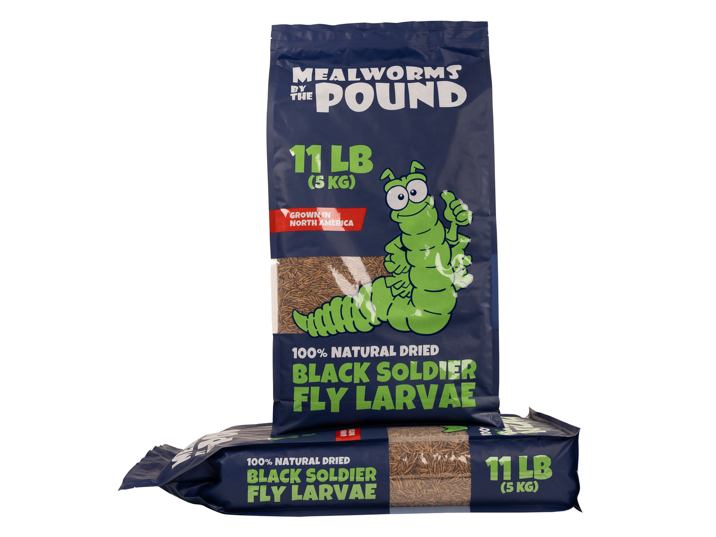 North American Dried Black Soldier Fly Larvae - 22 LB