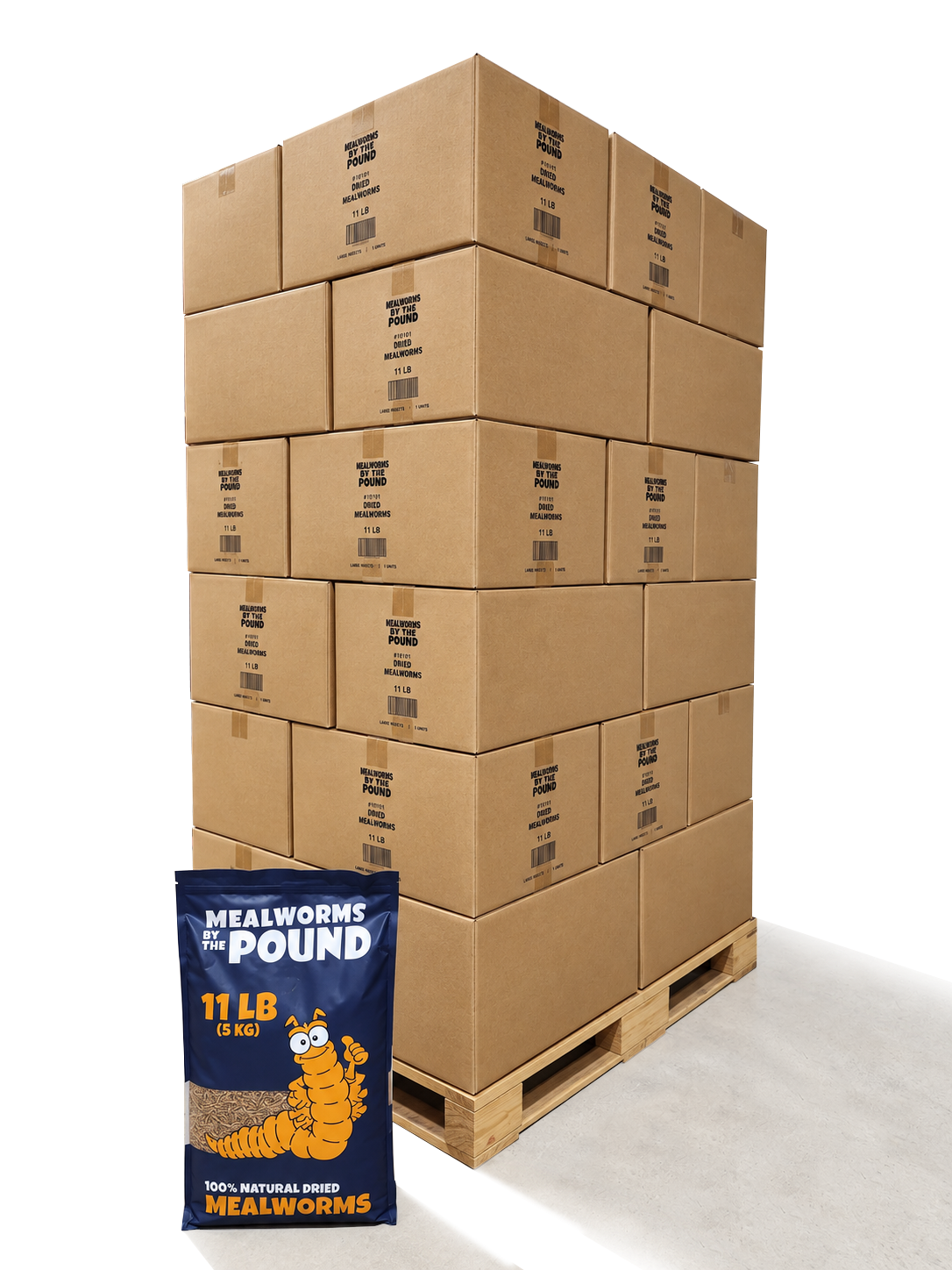 Dried Mealworms - 770 lb Pallet